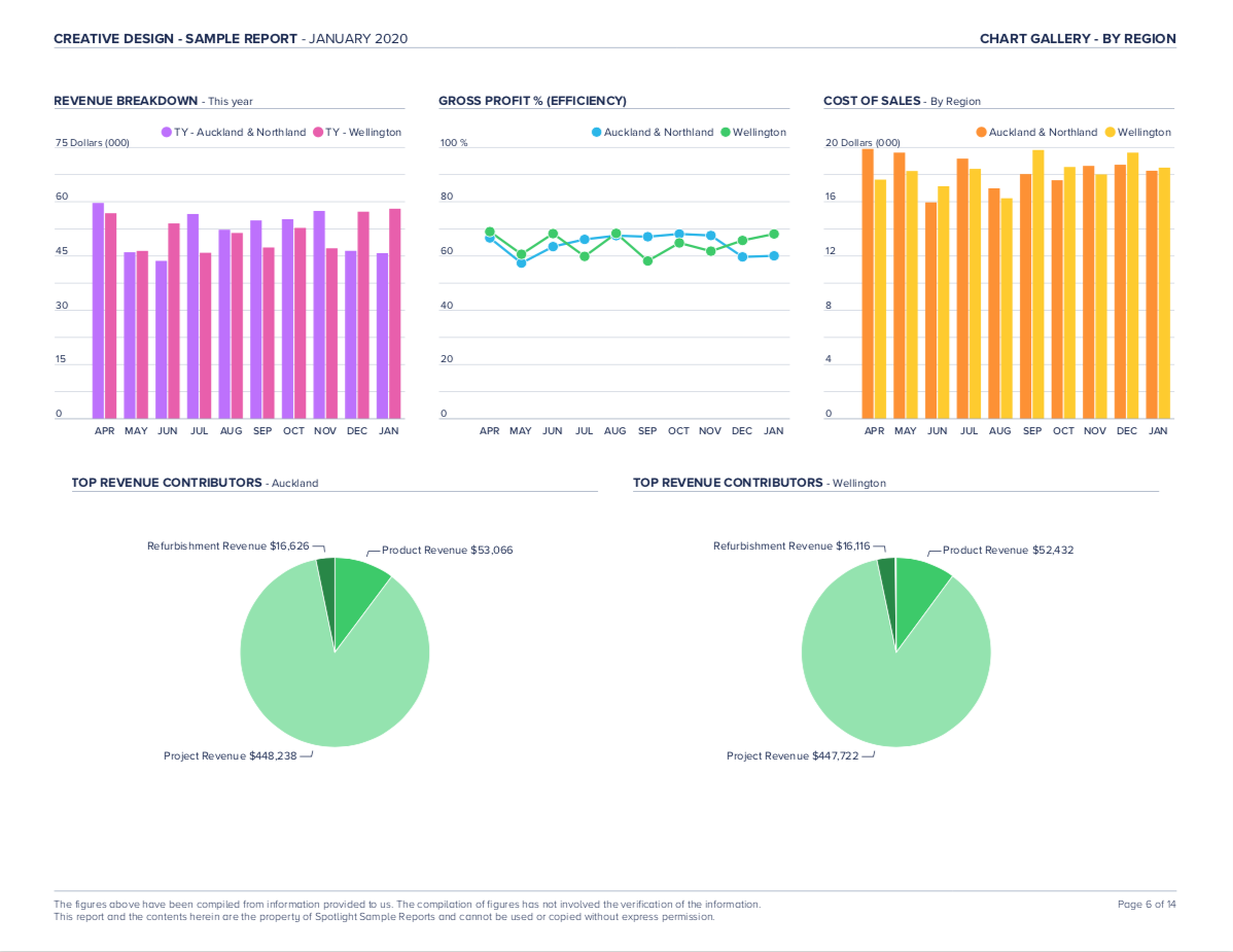 Spotlight Reporting sample report